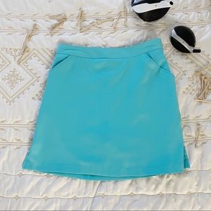 CORAL BAY GOLF TIFFANY BLUE MIDI SKIRT 4
